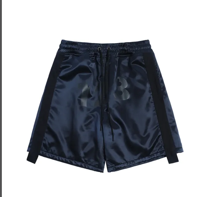 RRR123 Logo Printed Drawstring Shorts Blue Size 1, Size 2, Size 3