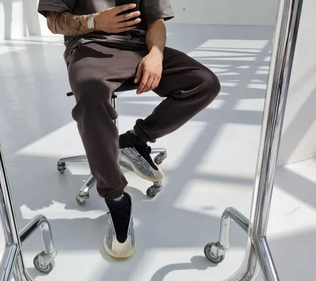 YEEZY SEASON6 SWEATPANTS Kanye High Street Loose Waist Pants, the first generation of divine pants! A powerful tool for running! Size: S M L XL Color: Camel+Dark Grey+Light Grey+navy blue