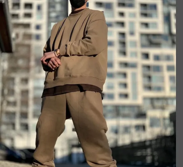 YEEZY SEASON6 SWEATPANTS Kanye High Street Loose Waist Pants, the first generation of divine pants! A powerful tool for running! Size: S M L XL Color: Camel+Dark Grey+Light Grey+navy blue