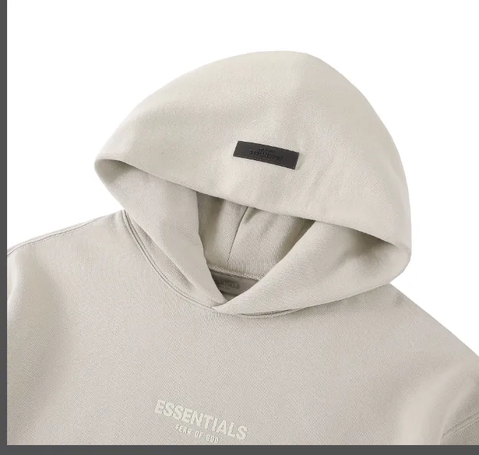 Season 8 ESSENTIALS Double Lined Chest Plush Letter Hoodie