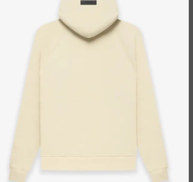 FEAR OF GOD ESSENTIALS 22FW New Color Thick Edition Plush Letter Logo Hoodie with Velvet Coral Milk Smoke Grey S M L XL