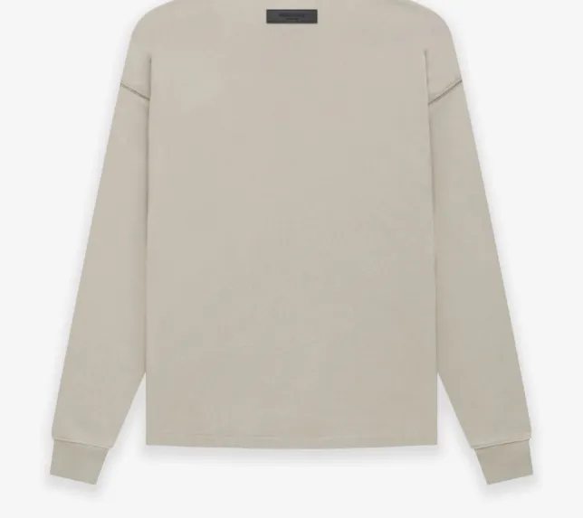 FEAR OF GOD FOG ESSENTIALS Double Line 1977 Digital Plush Printed High Street Polo Long Sleeve Heavy duty Woolen Hoodie Coral Milk White Smoke Grey S M L XL