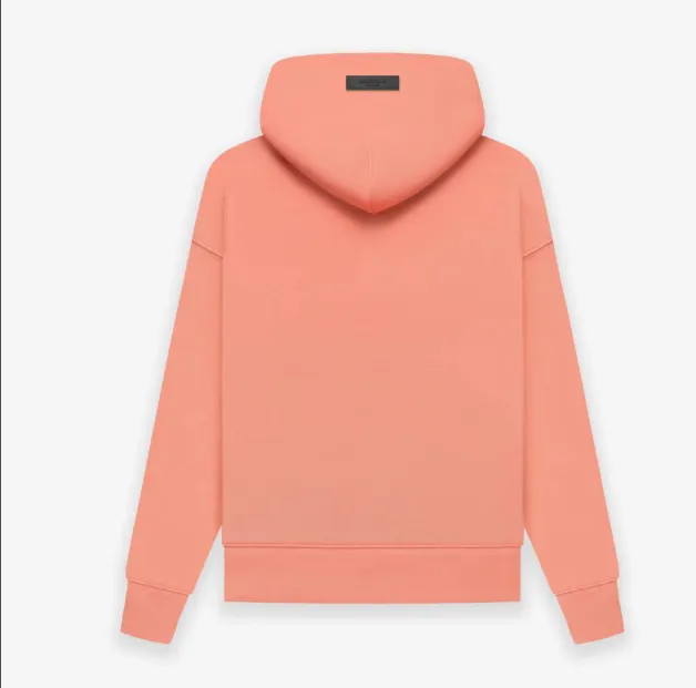 FEAR OF GOD ESSENTIALS 1977 Digital Plush Hoodie Ash Feather Apricot Coral Orange S-XL