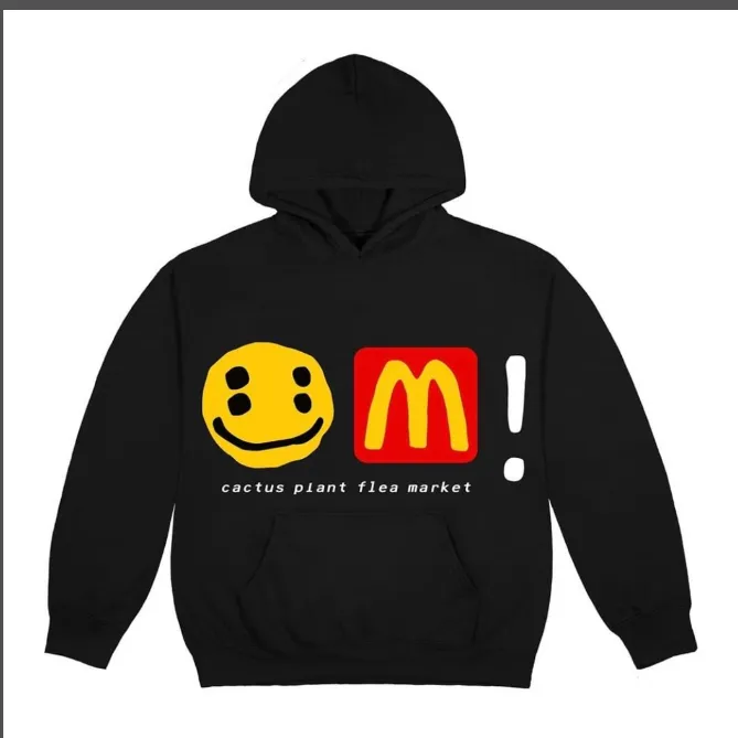 Cactus Plant Flea Market x McDonald's CPFM collaboration latest season foam printed fleece hoodie size: S M L XL