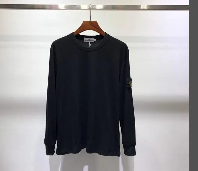 Stone Island Compass Sleeve Badge Long Sleeve T-shirt Base Shirt, m-xxl