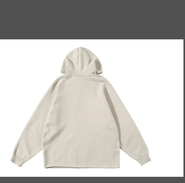 FEAR OF GOD ESSENTIALS FOG 22ss Double Thread 1977 Hooded Knitted Curled Sweater Metal Grey Wheat White S M L XL