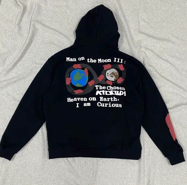 Back to the Moon Foam Printed Hoodie