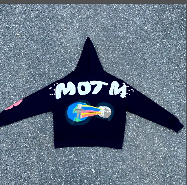 Back to the Moon Foam Printed Hoodie