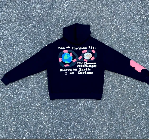 Back to the Moon Foam Printed Hoodie