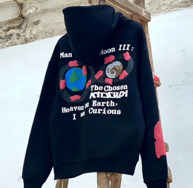 Back to the Moon Foam Printed Hoodie