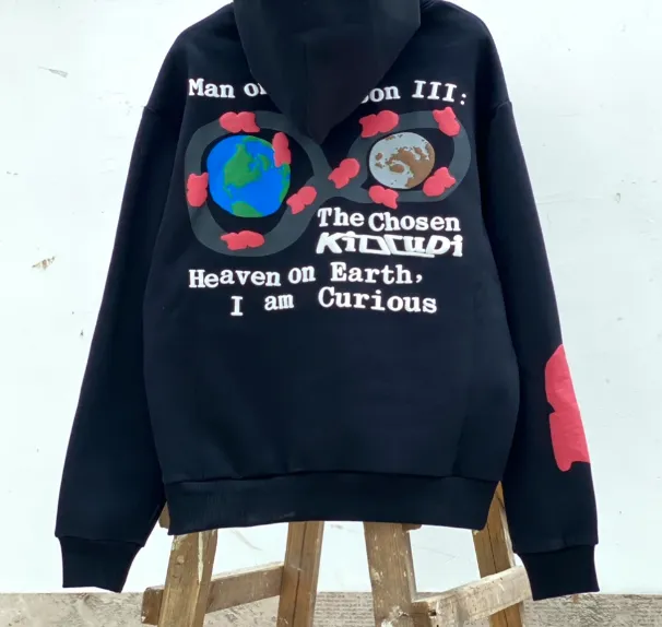 Back to the Moon Foam Printed Hoodie