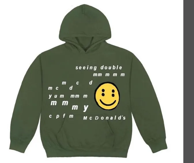 Cactus Plant Flea Market x McDonald's CPFM collaboration latest season foam printed fleece hoodie size: S M L XL