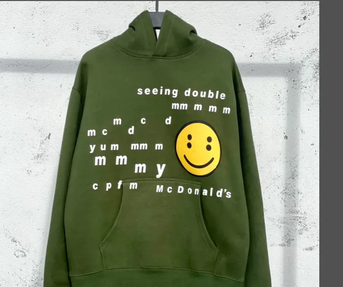 Cactus Plant Flea Market x McDonald's CPFM collaboration latest season foam printed fleece hoodie size: S M L XL