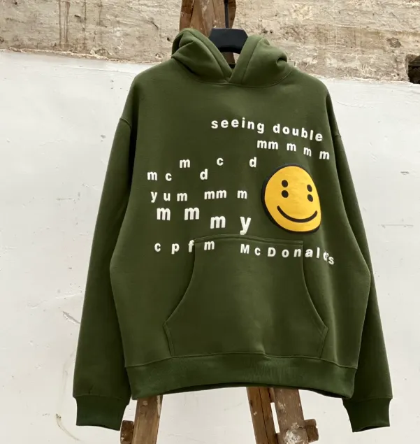 Cactus Plant Flea Market x McDonald's CPFM collaboration latest season foam printed fleece hoodie size: S M L XL