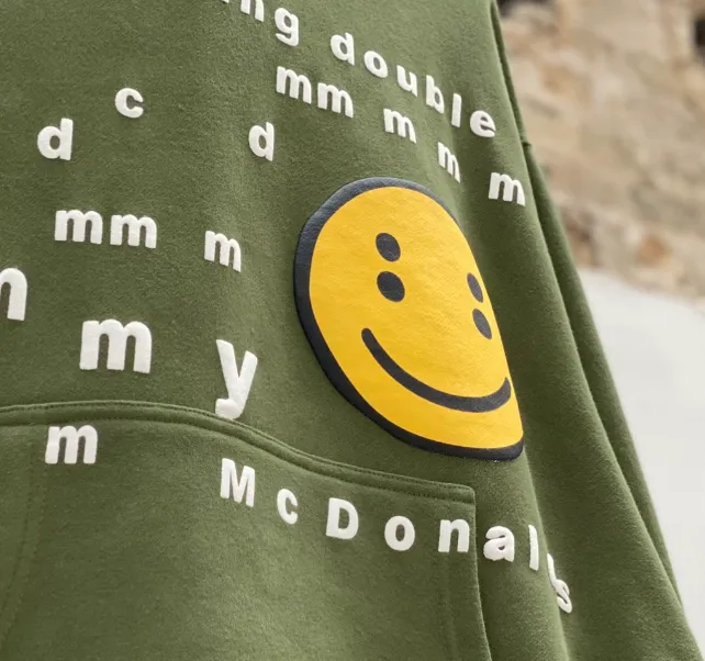 Cactus Plant Flea Market x McDonald's CPFM collaboration latest season foam printed fleece hoodie size: S M L XL