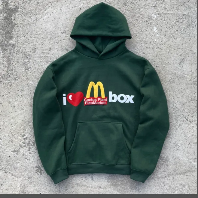 Cactus Plant Flea Market x McDonald's CPFM collaboration latest season foam printed fleece hoodie size: S M L XL