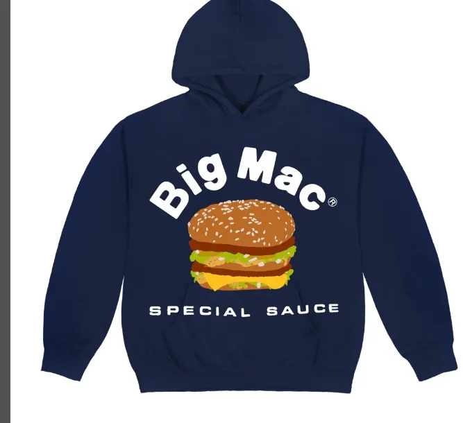 Cactus Plant Flea Market x McDonald's CPFM collaboration latest season foam printed fleece hoodie size: S M L XL