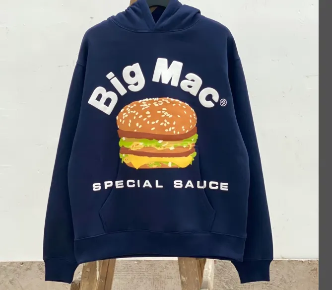 Cactus Plant Flea Market x McDonald's CPFM collaboration latest season foam printed fleece hoodie size: S M L XL