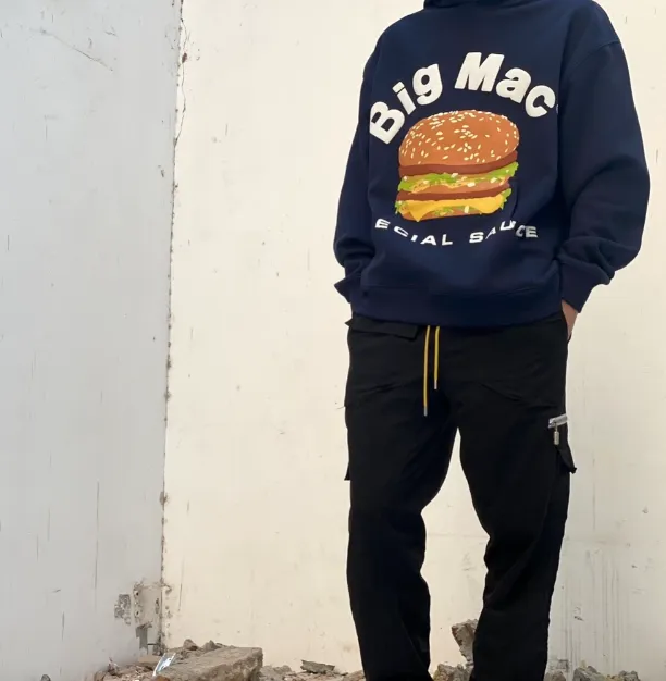 Cactus Plant Flea Market x McDonald's CPFM collaboration latest season foam printed fleece hoodie size: S M L XL