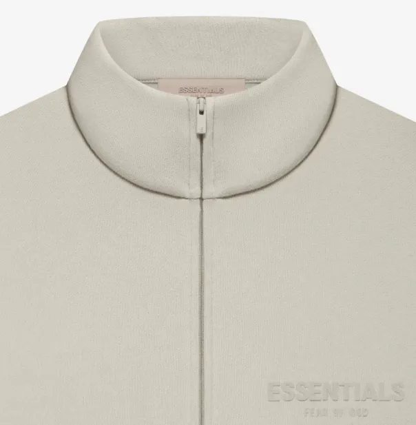 Fear of God Essentials Full Zip Jacket FOG Multi line Plush Zipper Stand up Collar Retro Casual Jacket Wooden Brown Grey Black Light Yellow Coral Smoke Grey Milk White S M L XL