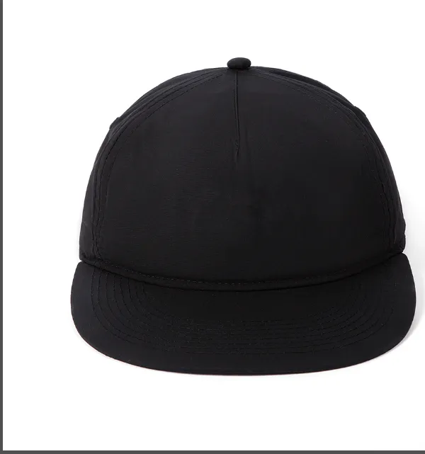 FOG Double Line ESSENTIALS Solid Color Back Velcro Flat brimmed Baseball Hat Black Cement White