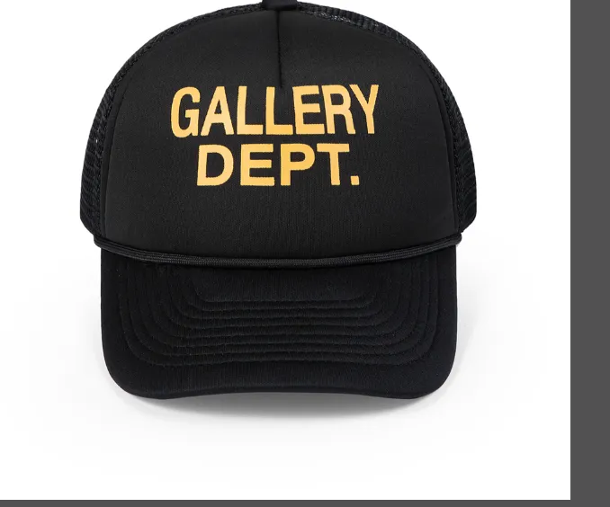 GALLERY DEPT. Truck Hat Mesh Breathable Baseball Hat Black Blue