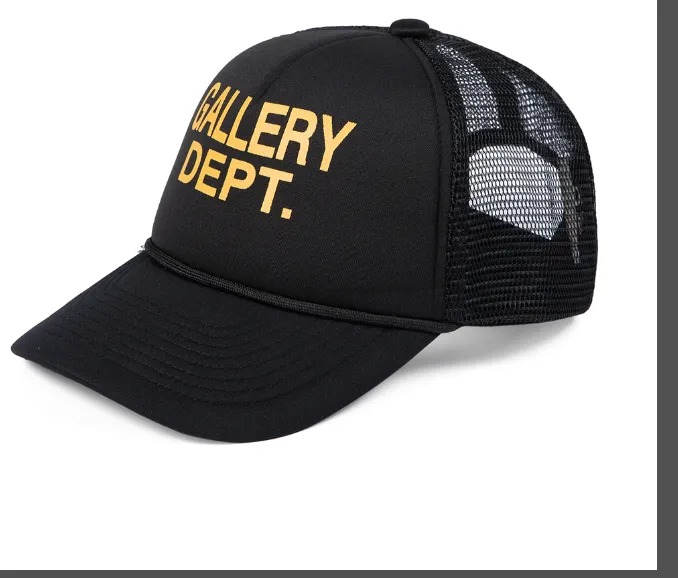 GALLERY DEPT. Truck Hat Mesh Breathable Baseball Hat Black Blue