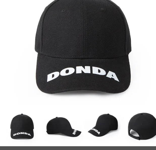 DONDA Kanye Concert Limited Hardtop Baseball Hat Duck Tongue Hat Black