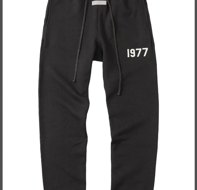 ESSENTIALS SWEATPANTS 1977 Pants Carbon Grey White S-XL