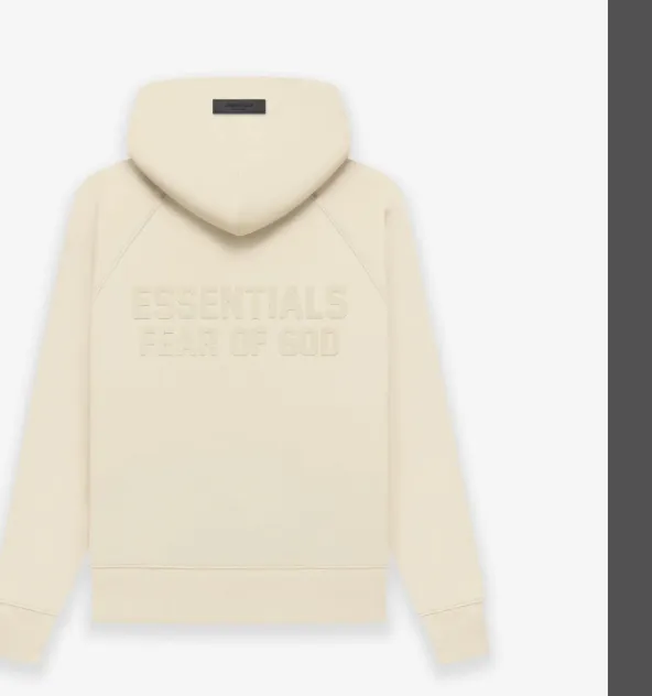 FEAR OF GOD ESSENTIALS Fullzip Hoodie FOG Double line Thick Plate Plush Zipper Hoodie with Velvet Coat Grey Black Wood Brown Light Yellow Milk White Smoke Grey Coral S M L XL