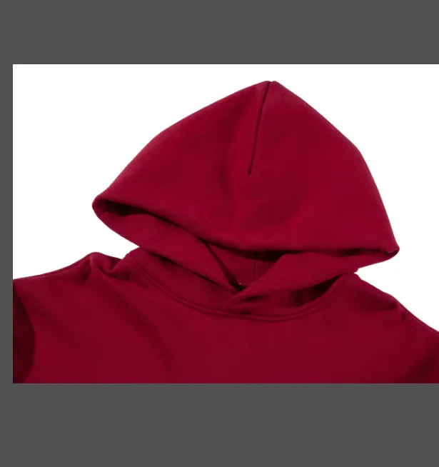 269 pieces of Yixing's same style DREAM HOUSE fire hoodie flame smiley face logo letter print hooded fleece sweatshirt black jujube red S M L XL