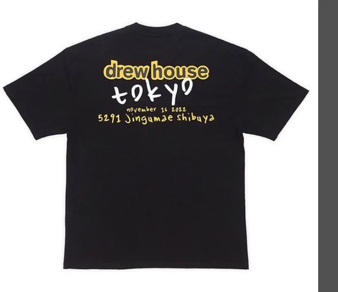 DREAM HOUSE TOKYO POP-UP LOGO TEE Tokyo pop-up store limited edition smiling printed short sleeved T-shirt black S M L XL