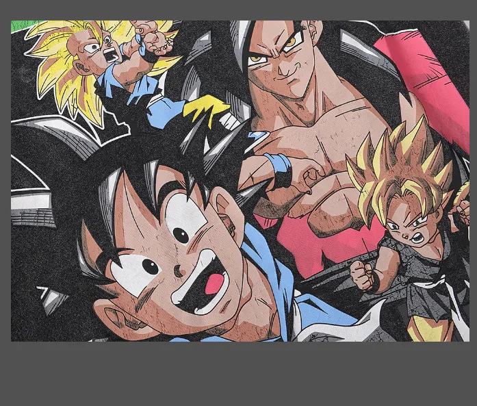 VINTAGE vintage explosive Goku print