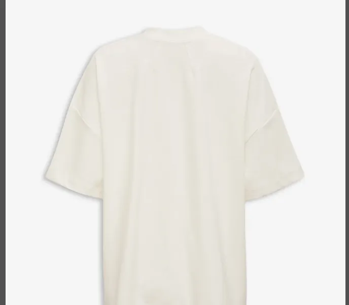 RHUDE simple logo slogan print loose short sleeved T-shirt white S-XL size