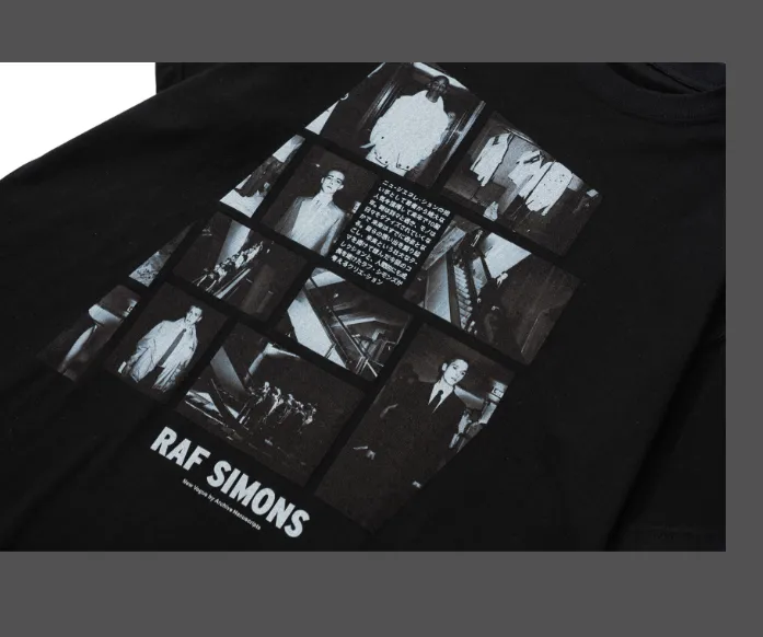 New Vogue × Raf Simons Cultural Archive Photo Printed Short sleeved T-shirt Black Size 1, 2, 3