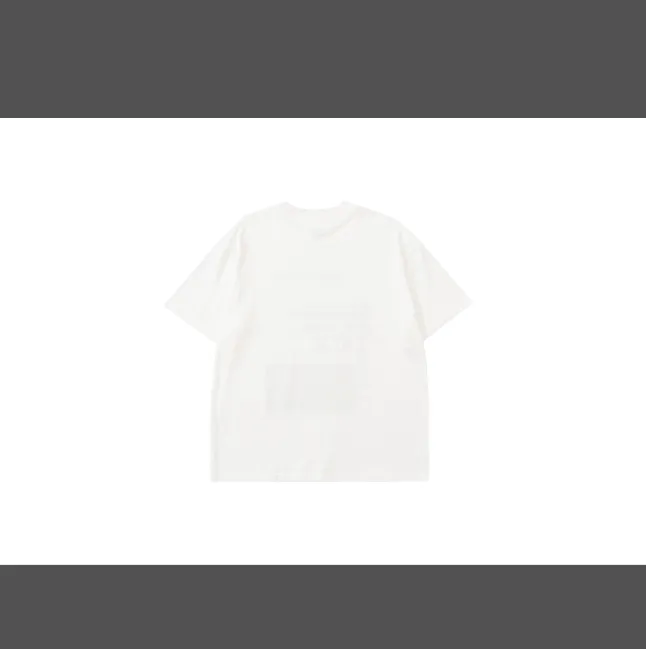 New Vogue × Raf Simons Character Photo Letter Printed Short sleeved T-shirt White Size 1, 2, 3