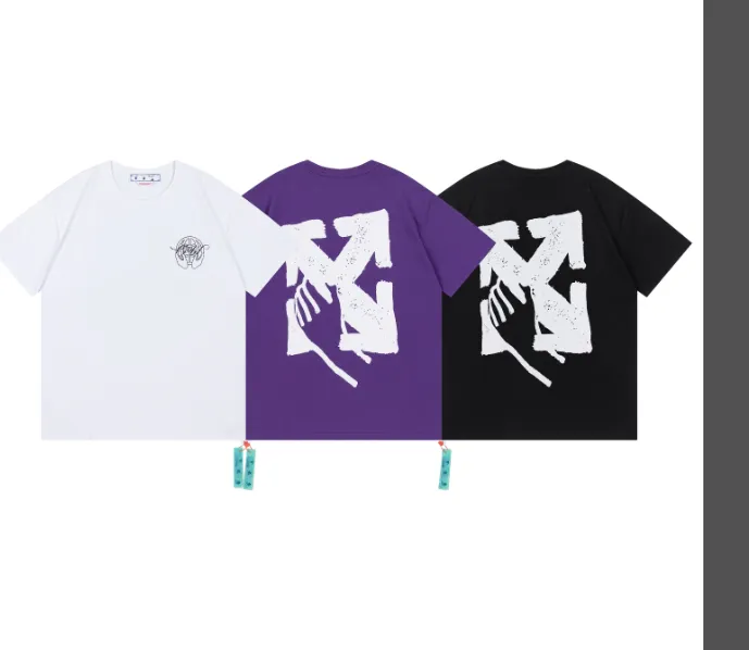 OFFWHITE New Graffiti Printed Short Sleeve