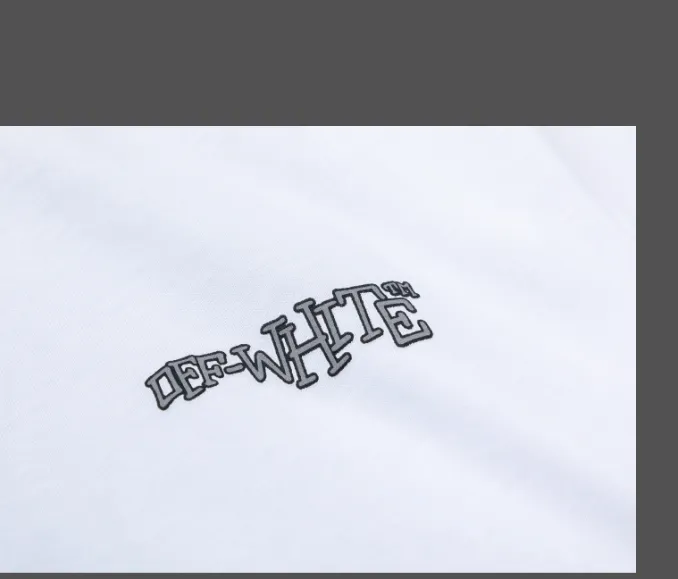 OFFWHITE Reflective Letter WHT Short Sleeve