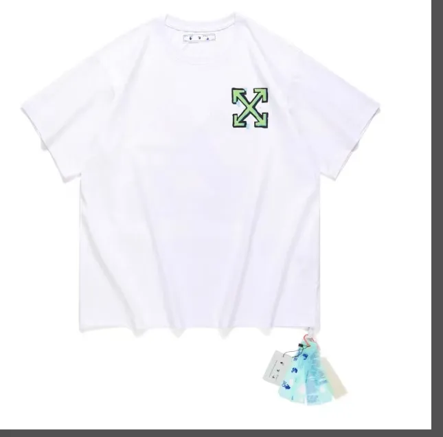 OFFWHITE Green Arrow Printed Short Sleeve