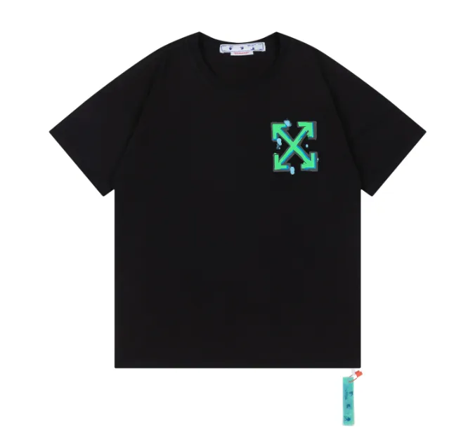 OFFWHITE Green Arrow Printed Short Sleeve