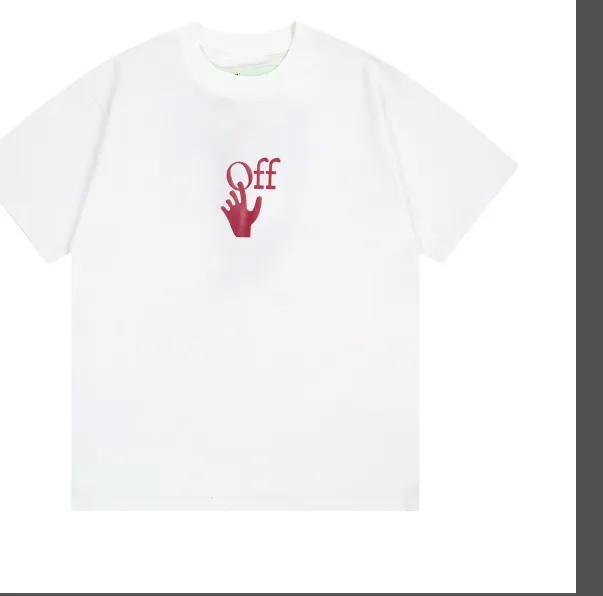 OFFWHITE New OK Palm Skull Red Printed Short Sleeve