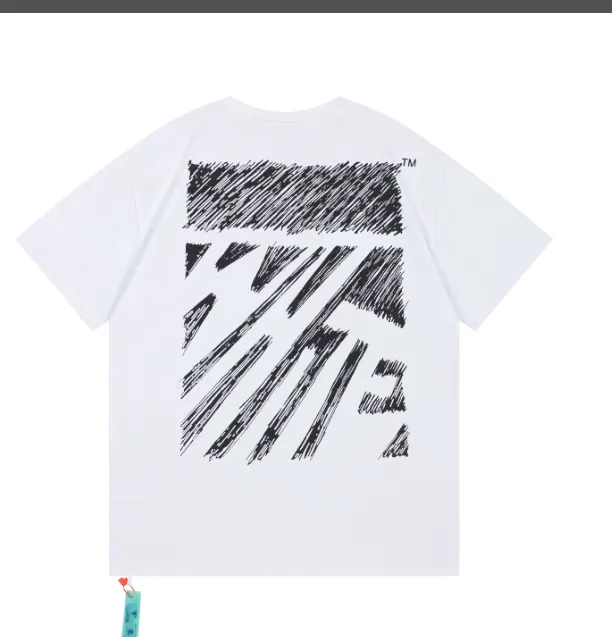 OFFWHITE New Sketch Speed Belt Printed Short Sleeve