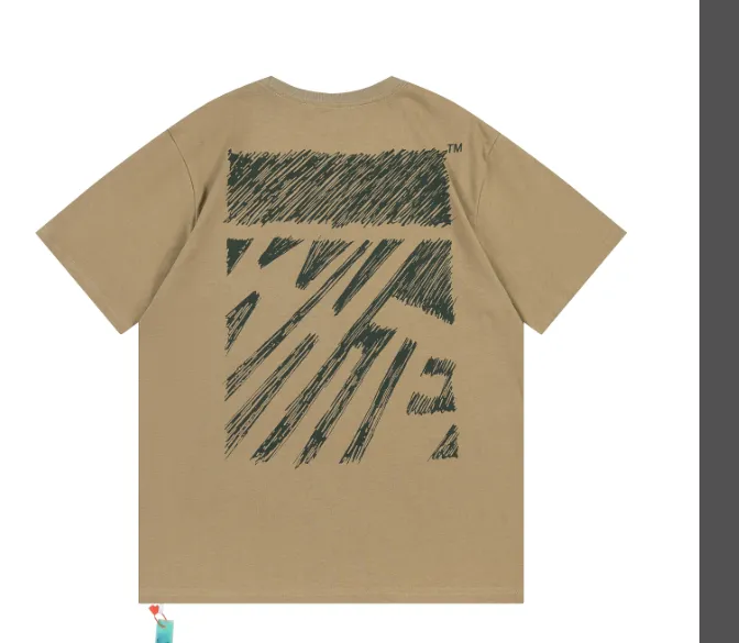 OFFWHITE New Sketch Speed Belt Printed Short Sleeve