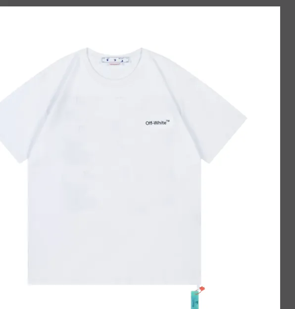 OFFWHITE New 2033 Blur Arrow LOGO Non Sensory Printed Short Sleeve