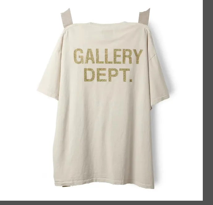 GALLERY DEPT WORK IN PROGRESS SLEEP APNEA TEE Work Plan Limited Edition Slogan Letter Printing Vintage Short Sleeve T-shirt in Apricot S M L XL