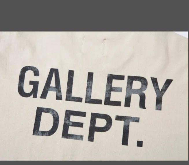 G866 GALLERY DEPT WORK IN PROGRESS TEE limited edition retro slogan printed short sleeved t-shirt in beige S M L XL