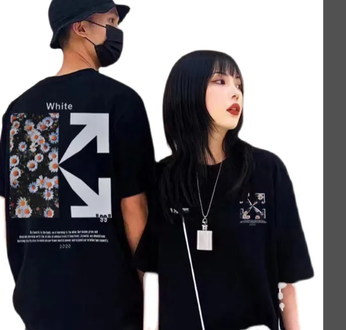 OFF-WHITE New Daisy Arrow Printed Short Sleeve