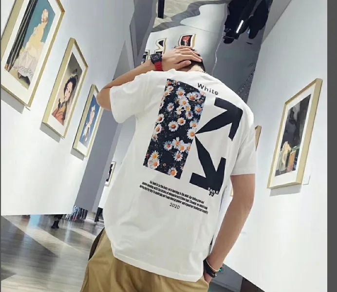 OFF-WHITE New Daisy Arrow Printed Short Sleeve