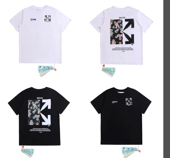 OFF-WHITE New Daisy Arrow Printed Short Sleeve