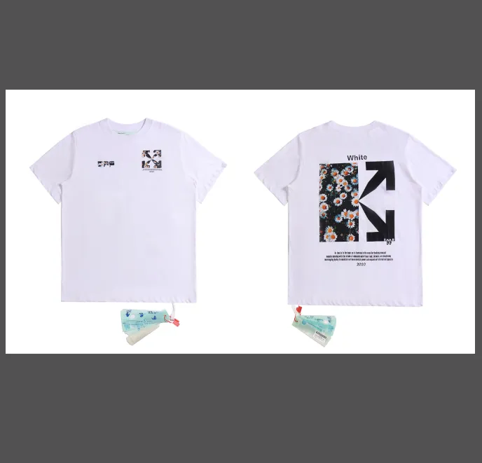 OFF-WHITE New Daisy Arrow Printed Short Sleeve